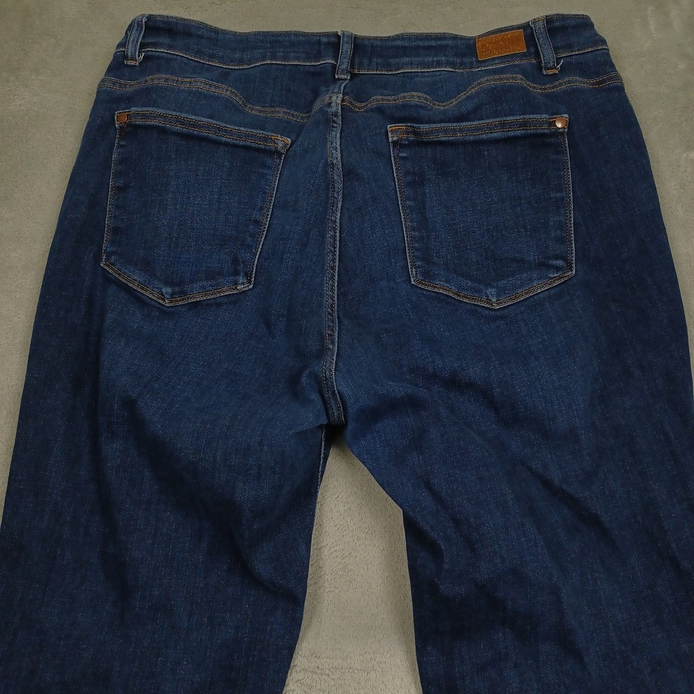 Judy Blue Jeans Womens 18W Blue Denim Bootcut Fit Distressed Preppy Modern - Picture 6 of 9